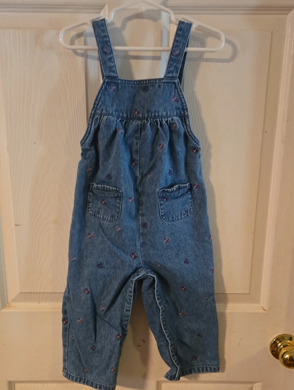 Gymboree Denim Embroidered Overalls